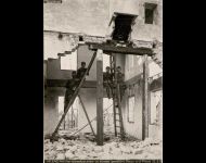rtilleriebeobachter in einem zerstört. Haus a.d. Piave 22.3.18