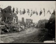 Camporovere.Straße nach Asiago. 27/XI.1917